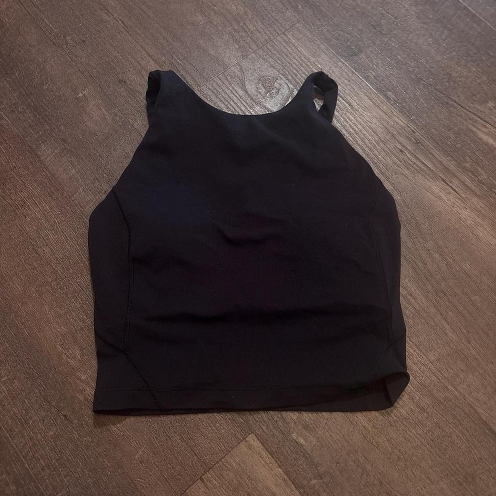 lululemon athletica Black High-Neck Crop Tank